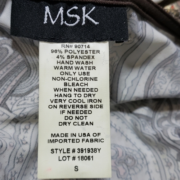 3 💝 for $25 MSK Side Tie Short Sleeve Blouse - Picture 7 of 8